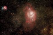 Lagoon & Triffid Nebula by Richard Jackson